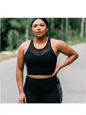 ZYIA Black Star Mesh bra